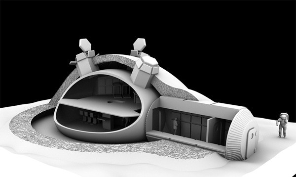 Foster + Partners изучают строительство домов на Луне Foster + Partners изучают строительство домов на Луне