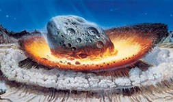 Ученые уточнили дату падения астероида-"убийцы" динозавров Ученые уточнили дату падения астероида-"убийцы" динозавров
