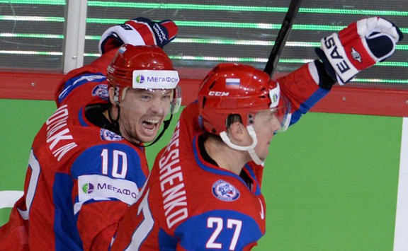 Сборная Россия победила американцев в ЧМ по хоккею Сборная Россия победила американцев в ЧМ по хоккею