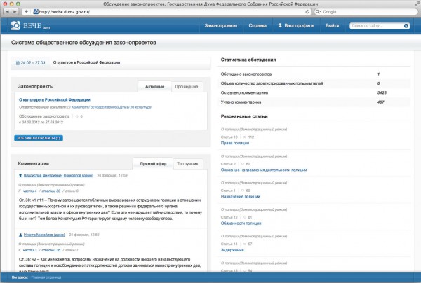 ГД запустила систему "Вече" ГД запустила систему "Вече"