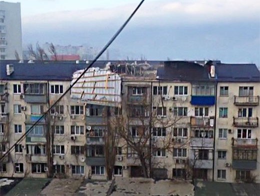 В Новороссийске свирепствовал ураган 