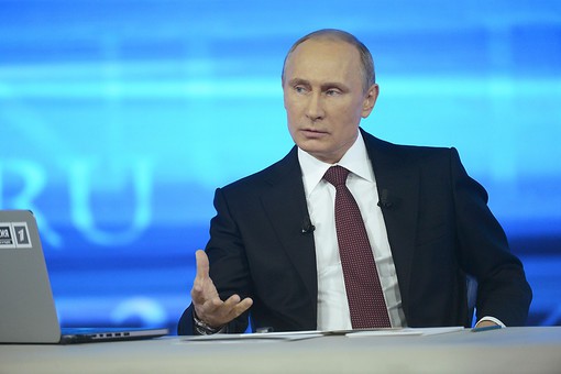 Путин занял место победителя Путин занял место победителя