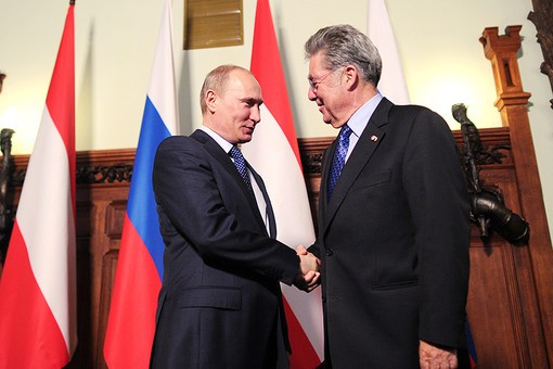 Владимир Путин отправился в Вену Владимир Путин отправился в Вену