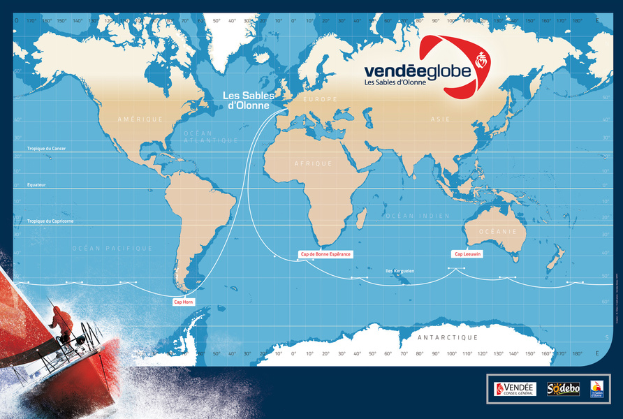 Началось кругосветное путешествие Vendee Globe Началось кругосветное путешествие Vendee Globe